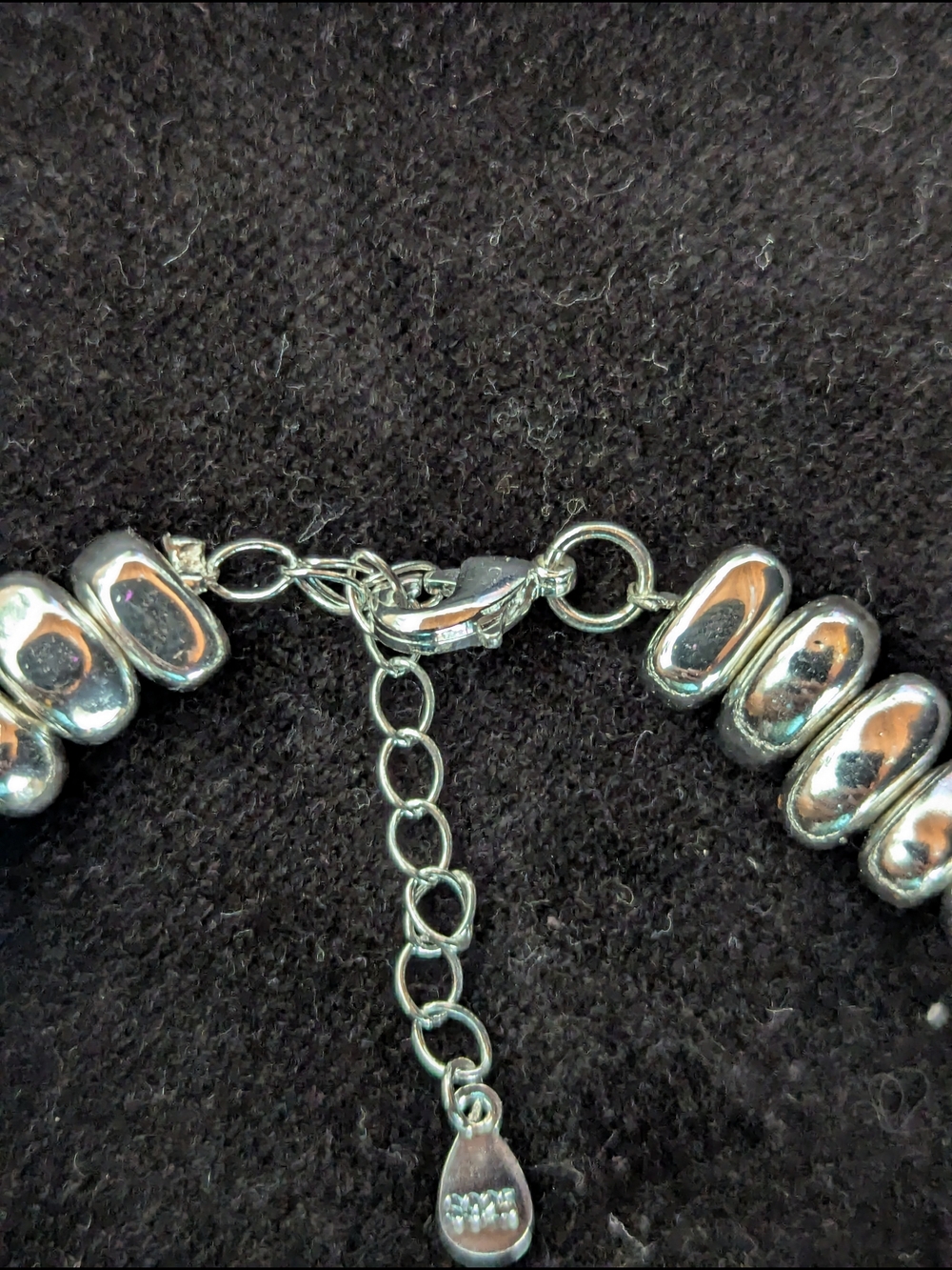 Solid Sterling Silver 925 Beaded Bracelet Adjustable Luxury Minimalist Statement - Picture 3 of 6